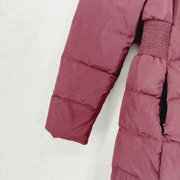 Cole Haan Signature in Burgundy Down Zip Up Winter Coat Z71 - Picture 7 of 11